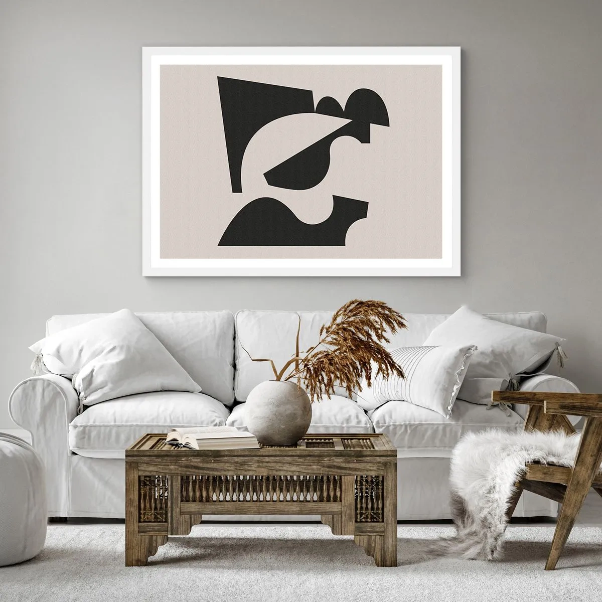 Plakat w białej ramie - Do samodzielnego składania - 30x30 cm