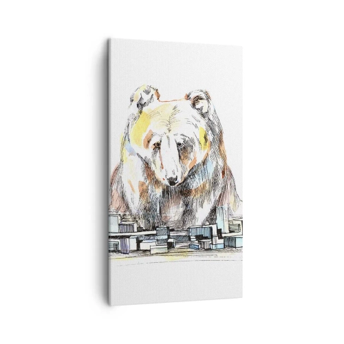 Obraz na płótnie - Jak można tak żyć? - 45x80 cm