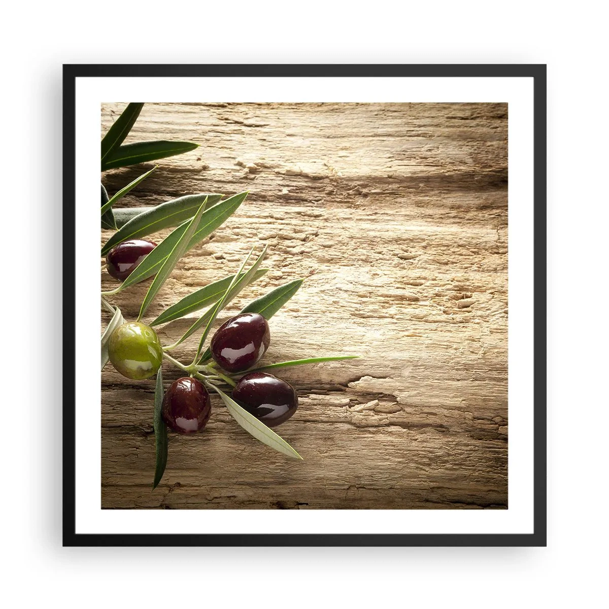 Plakat w czarnej ramie - Prosto od natury - 60x60 cm