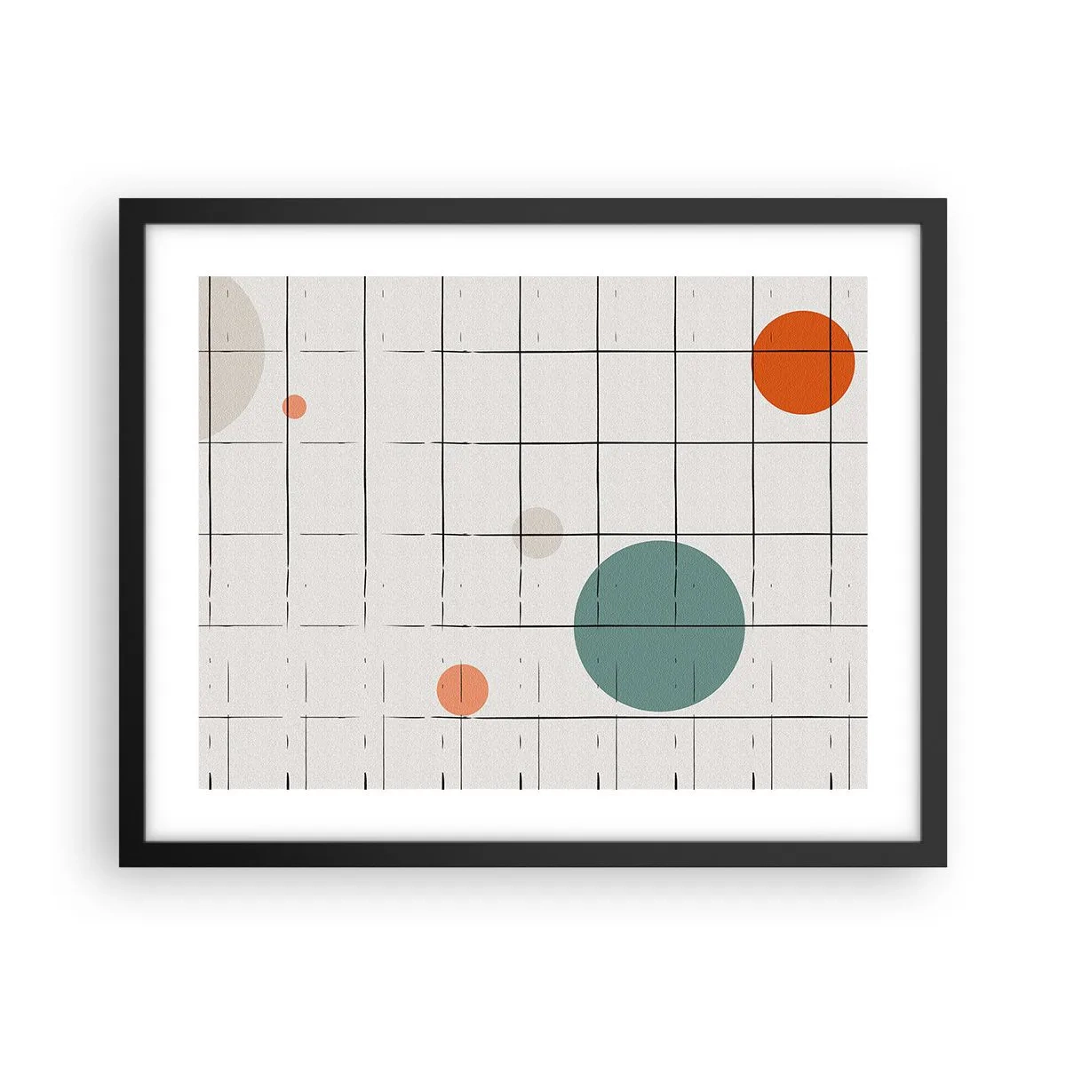 Plakat w czarnej ramie - Uwięzione. My czy one? - 50x40 cm