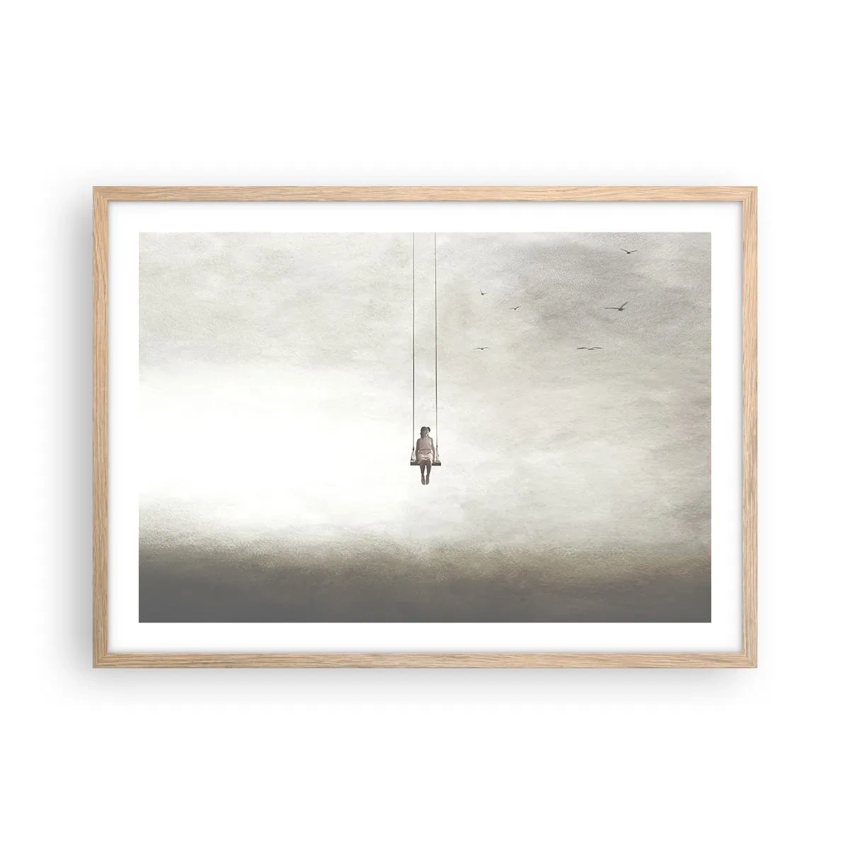 Plakat w ramie jasny dąb - Dziecko w nas - 70x50 cm