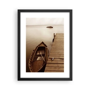 Plakat w czarnej ramie - Wielki spokój - 30x40 cm