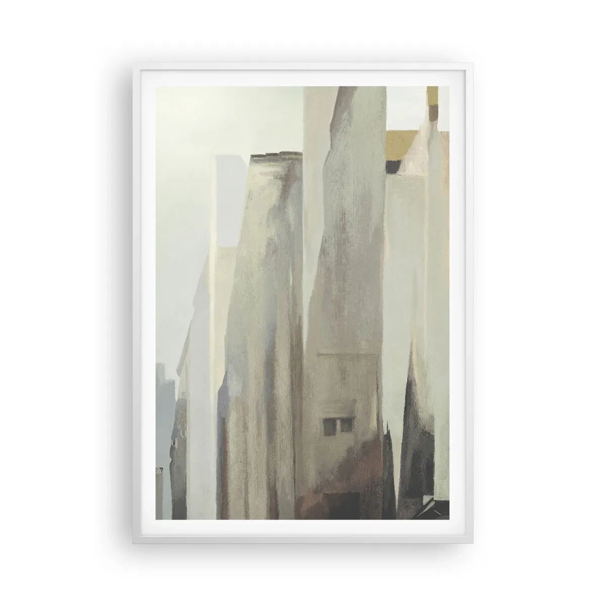 Plakat w białej ramie - Sen o mieście - 70x100 cm