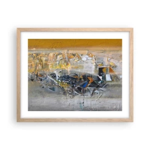 Plakat w ramie jasny dąb - Wszystko się poukłada - 50x40 cm