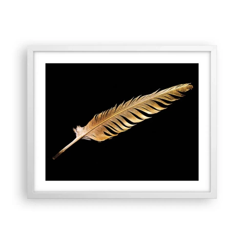 Plakat w białej ramie - Nie lada piórem opatrzony… - 50x40 cm