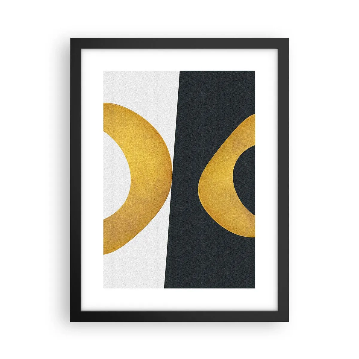 Plakat w czarnej ramie - Po pierwsze: złoto - 30x40 cm