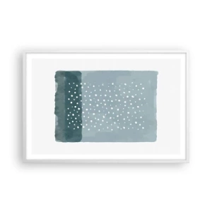 Plakat w białej ramie - Wyrosłe na błękicie - 91x61 cm