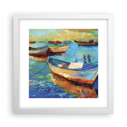 Plakat w białej ramie - W południowej zatoce - 30x30 cm