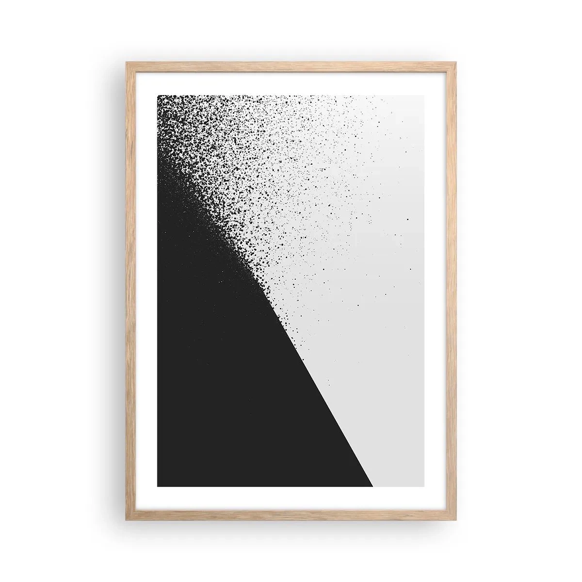 Plakat w ramie jasny dąb - Coraz szybciej, coraz więcej - 50x70 cm