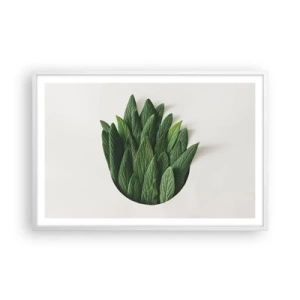 Plakat w białej ramie - Nieposkromiona ciekawość - 91x61 cm