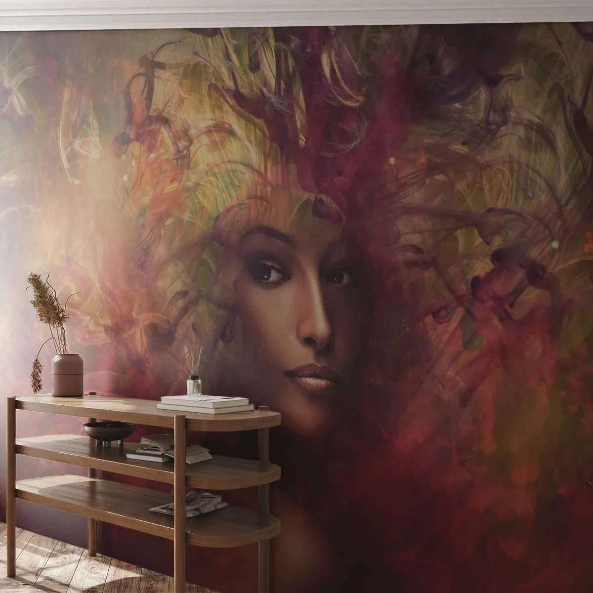 Fototapeta na wymiar Premium Canvas - Tu jestem! - Kobieta, Twarz Kobiety, Ciało