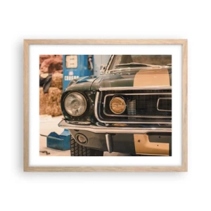 Plakat w ramie jasny dąb - Spotkanie z legendą - 50x40 cm