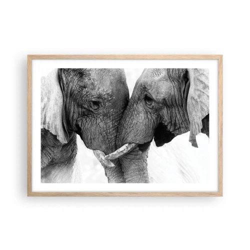 Plakat w ramie jasny dąb - Serdeczne wyznanie - 70x50 cm