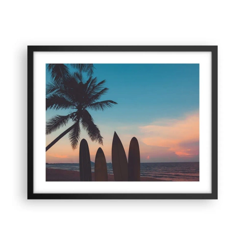 Plakat w czarnej ramie - Jutro też będzie zabawa - 50x40 cm