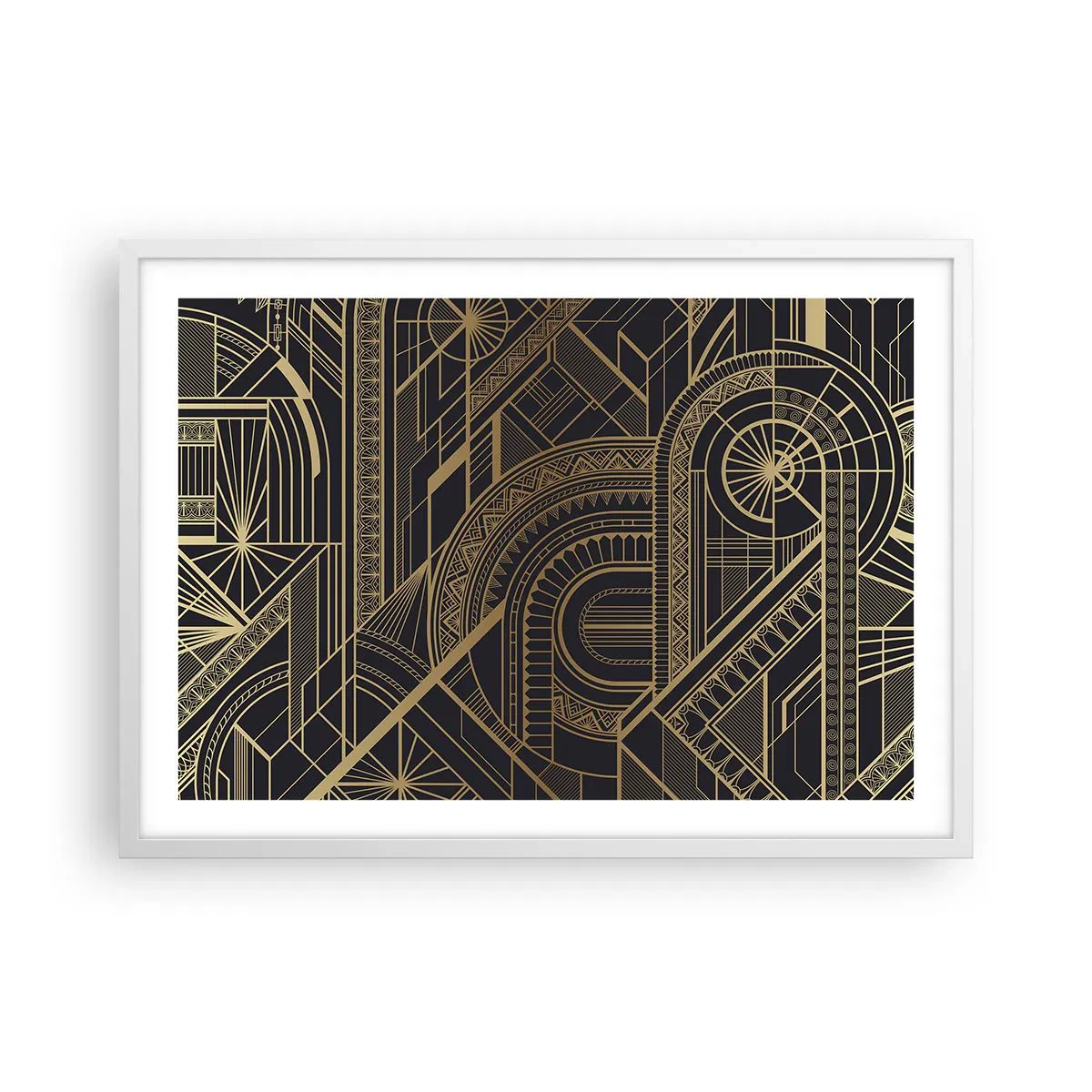 Plakat w białej ramie - Koncepty, idee, plany - 70x50 cm