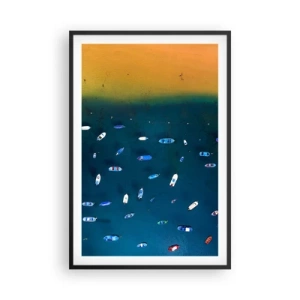 Plakat w czarnej ramie - Wakacyjna gra - 61x91 cm