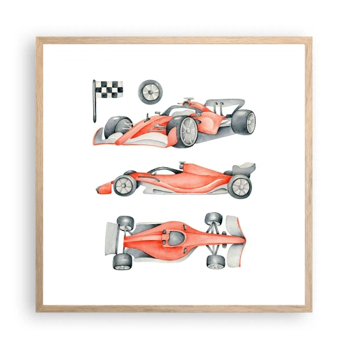 Plakat w ramie jasny dąb - Doścignąć marzenie - 60x60 cm