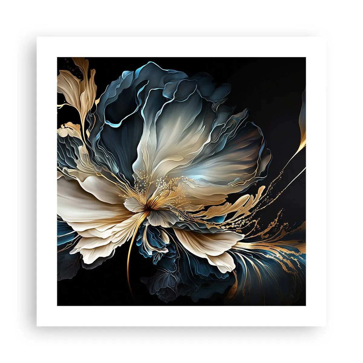 Plakat - Baśniowy kwiat paproci - 50x50 cm