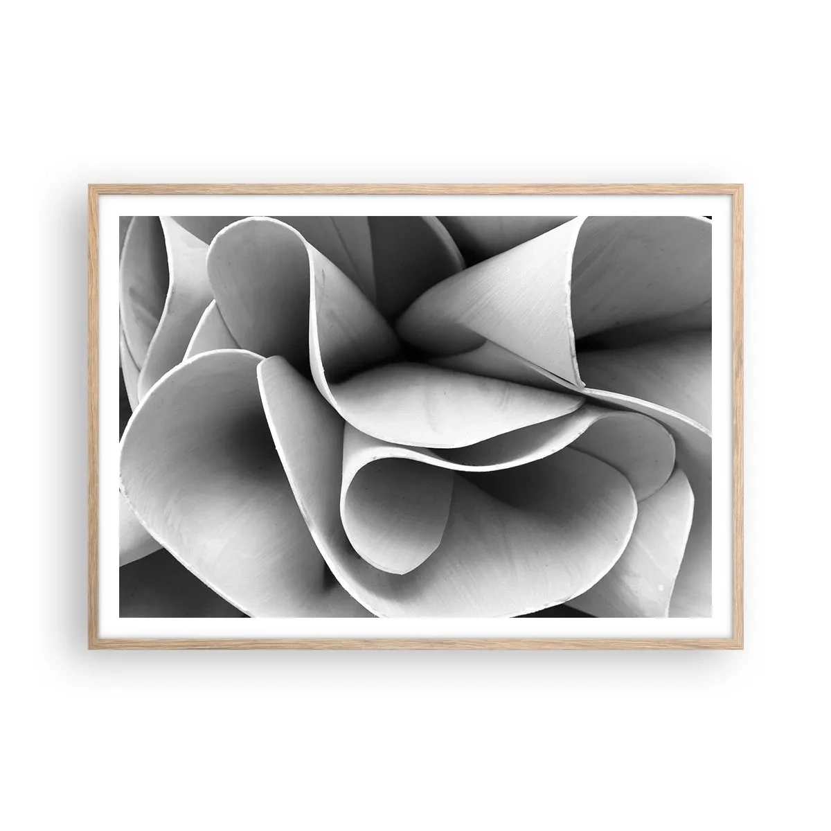 Plakat w ramie jasny dąb - Dzieje się w przestrzeni - 100x70 cm