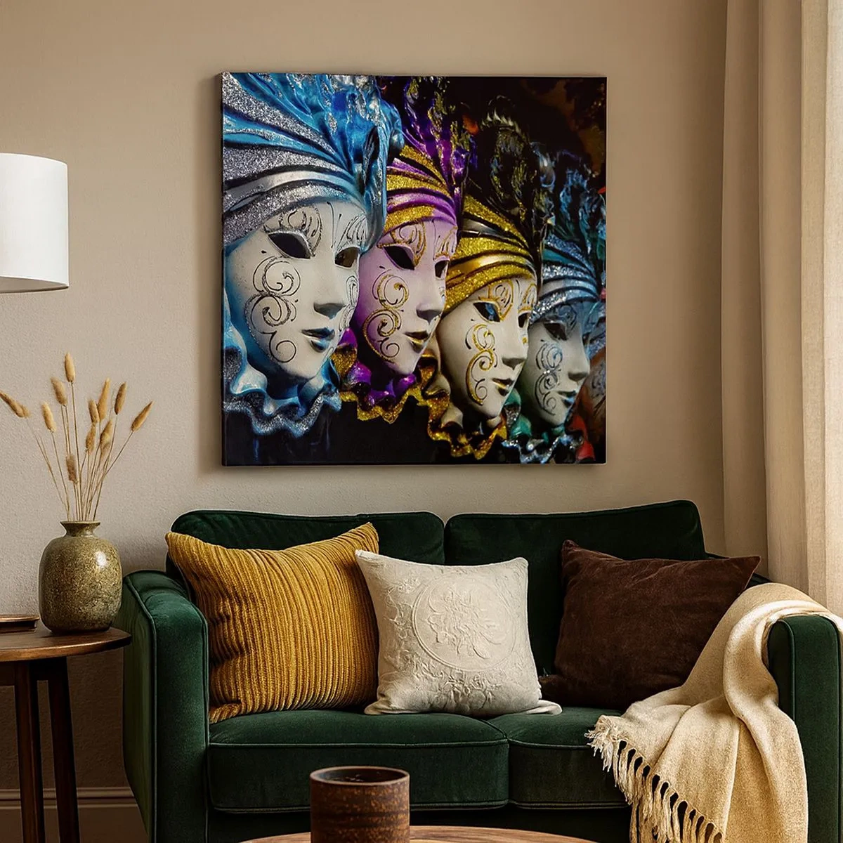 Obraz na płótnie - Tajemnica w złocie i w srebrze - 30x30 cm