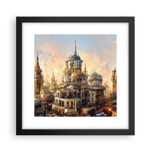 Plakat w czarnej ramie - Miasto miast - 30x30 cm