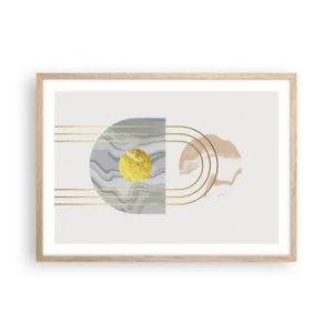 Plakat w ramie jasny dąb - Jasność i blask - 70x50 cm