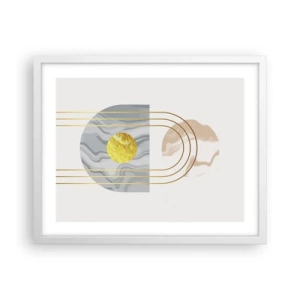 Plakat w białej ramie - Jasność i blask - 50x40 cm