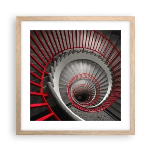 Plakat w ramie jasny dąb - Zabawy architektury - 40x40 cm