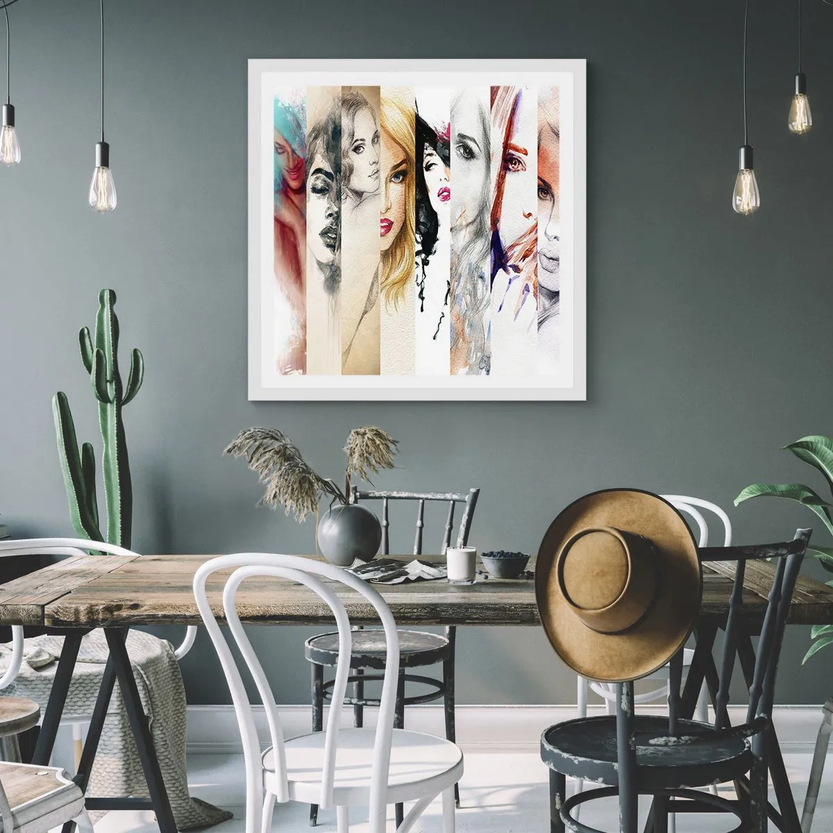 Plakat w białej ramie - I zawsze to TY - 60x60 cm