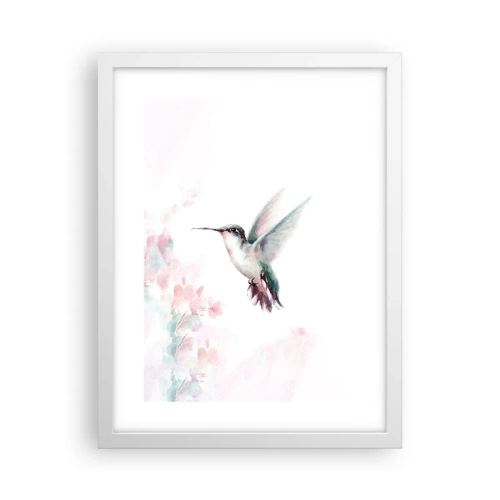 Plakat w białej ramie - Zatrzymany w trzepocie - 30x40 cm