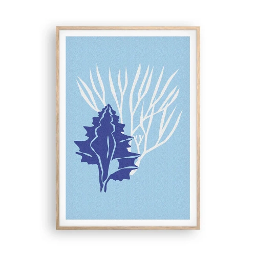 Plakat w ramie jasny dąb - Liściaste formy - 70x100 cm
