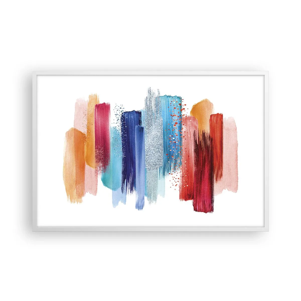 Plakat w białej ramie - W górę i w dół - 91x61 cm