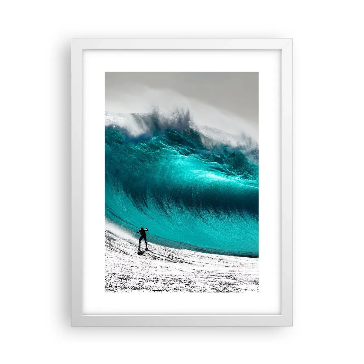 Plakat w białej ramie - Wyzwanie przyjęte - 30x40 cm