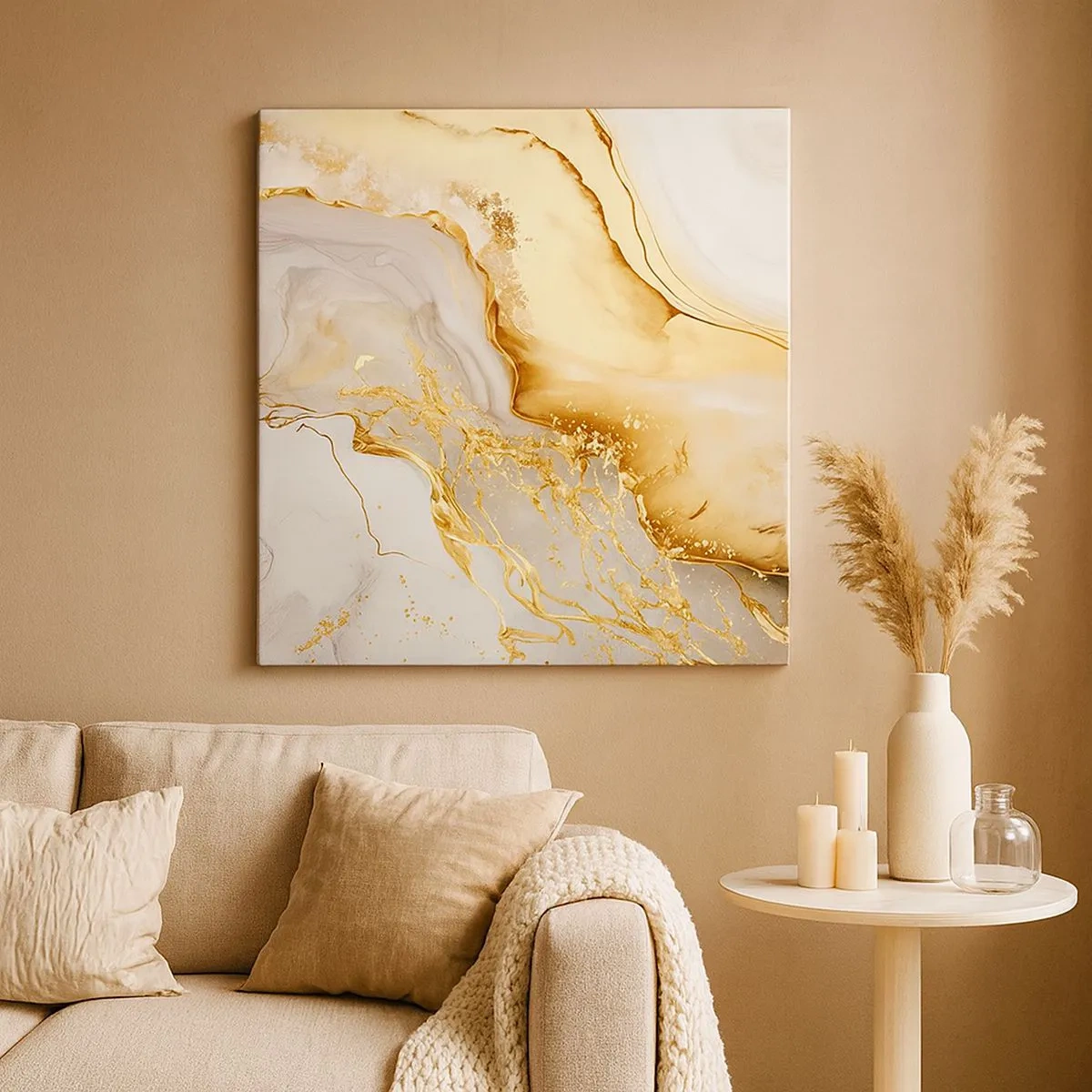 Obraz na płótnie - Abstrakcja: piękno i dobro - 30x30 cm