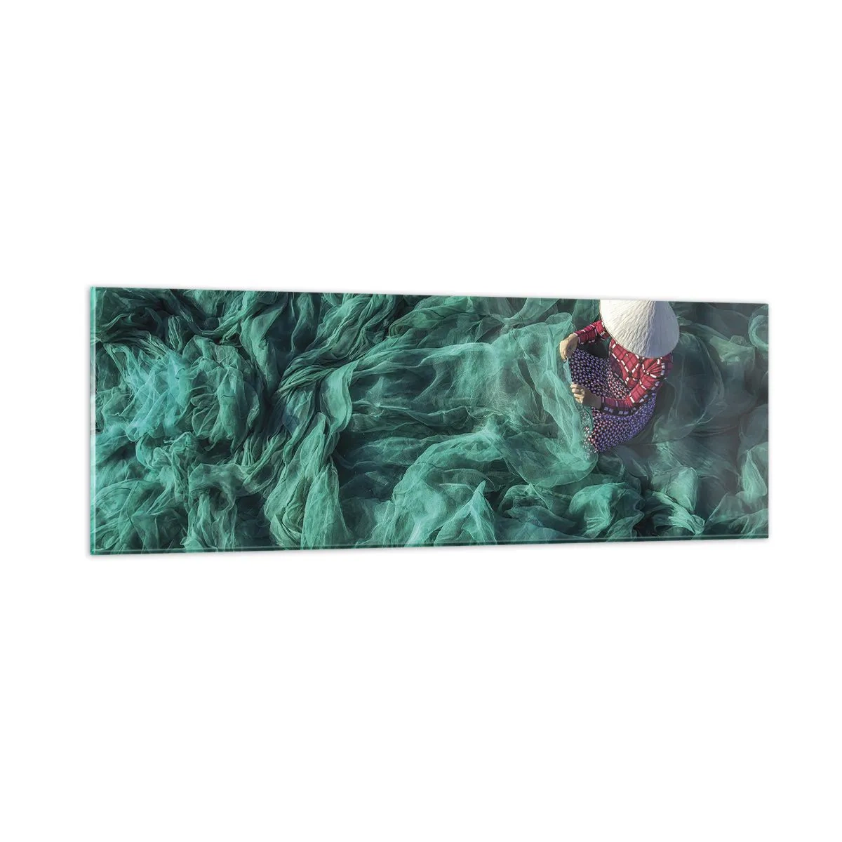 Obraz na szkle - W morzu sieci - 90x30 cm