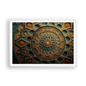 Plakat w białej ramie - W arabskim klimacie - 100x70 cm