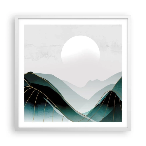 Plakat w białej ramie - W pełnym majestacie - 60x60 cm