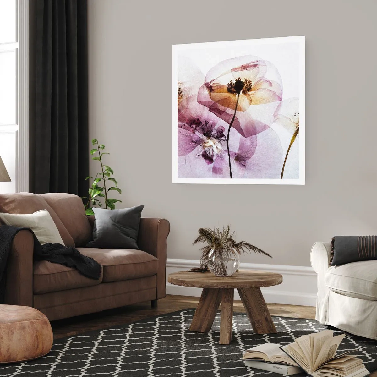 Plakat - Kwiatów ciała przezrocze - 40x40 cm