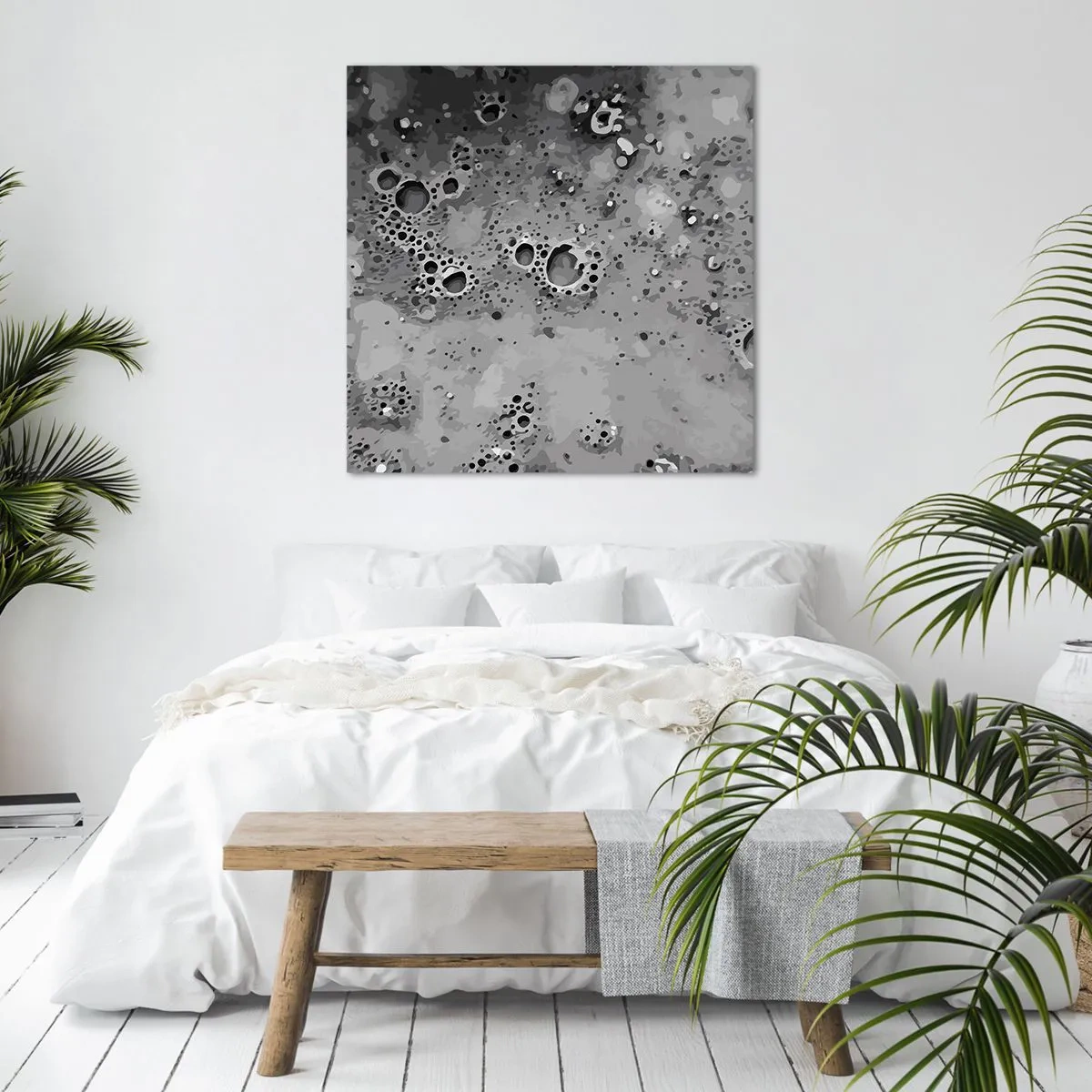 Obraz na płótnie - Jak księżycowy pejzaż - 40x40 cm