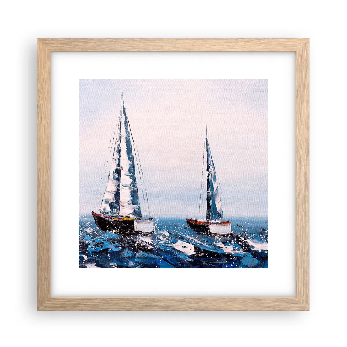Plakat w ramie jasny dąb - Braterstwo wiatru - 30x30 cm