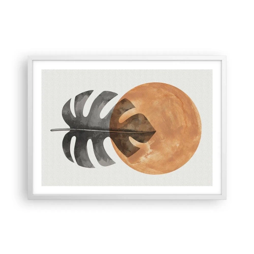 Plakat w białej ramie - Zawsze słońce - 70x50 cm