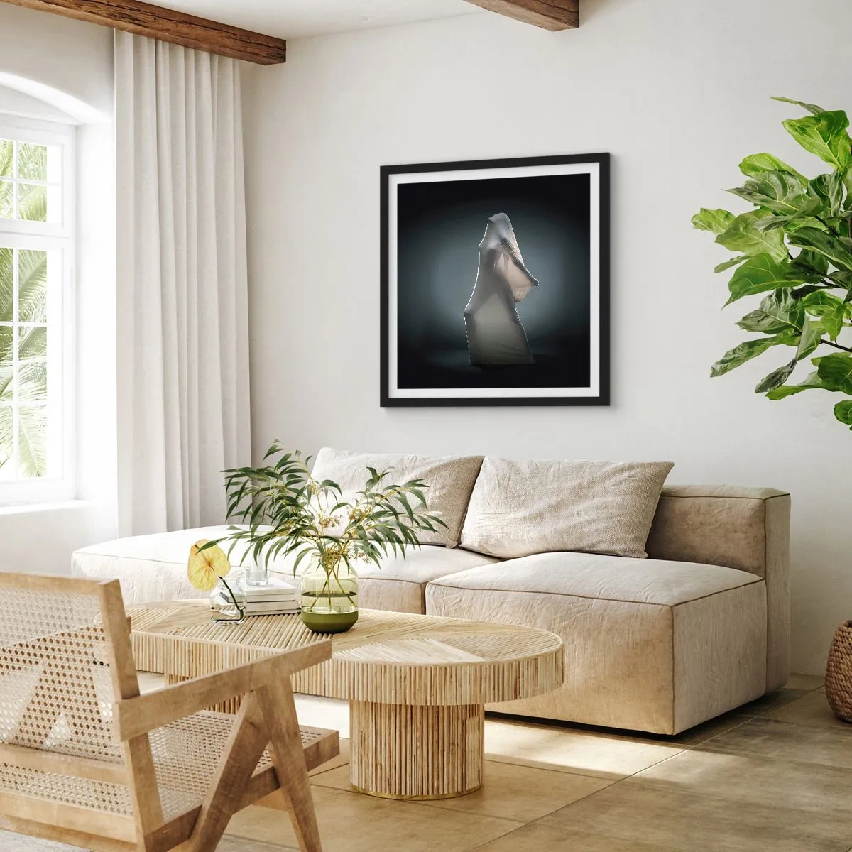 Plakat w czarnej ramie - Ukryte pragnienia - 60x60 cm