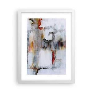 Plakat w białej ramie - Patykiem na wodzie - 30x40 cm