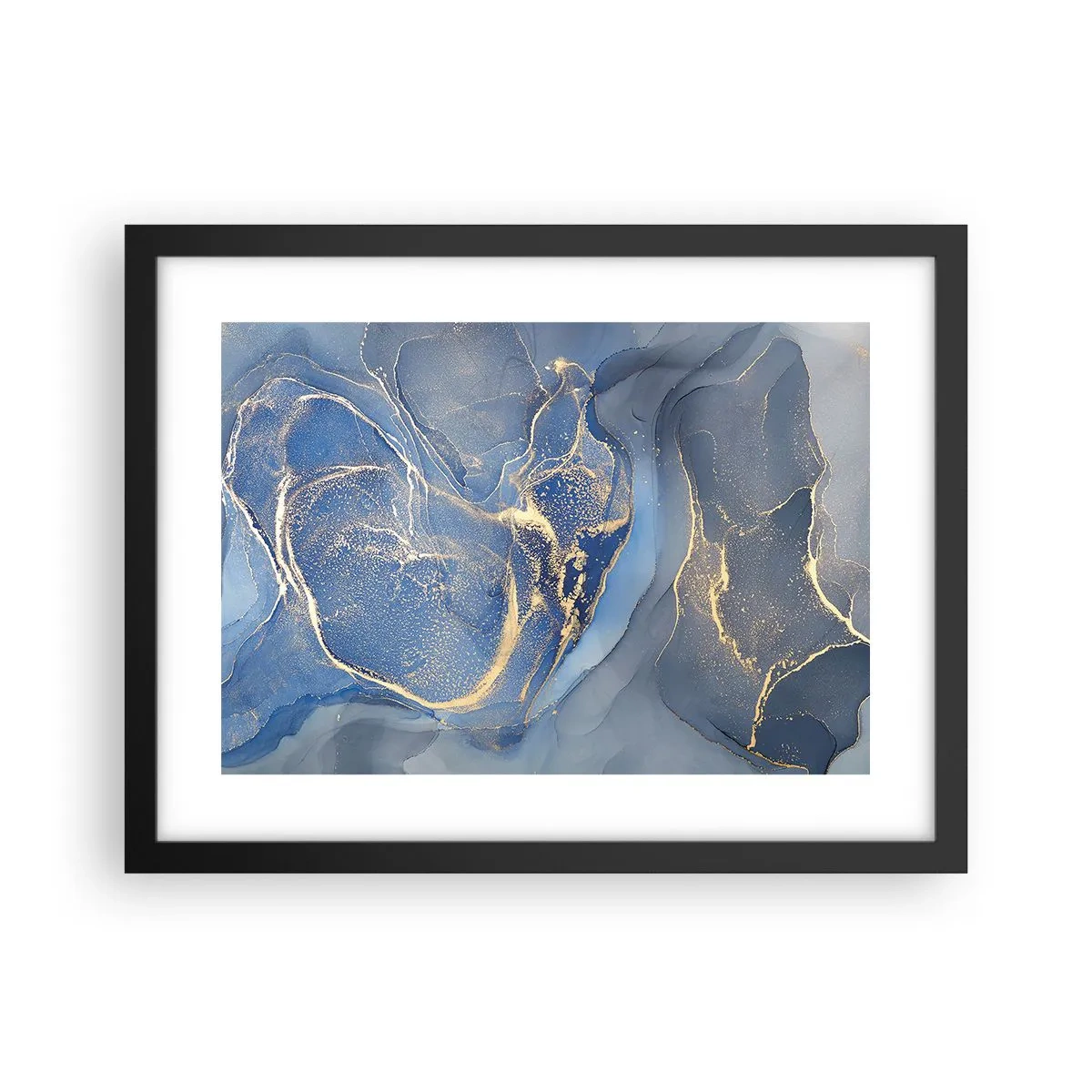 Plakat w czarnej ramie - Złoty pył - 40x30 cm