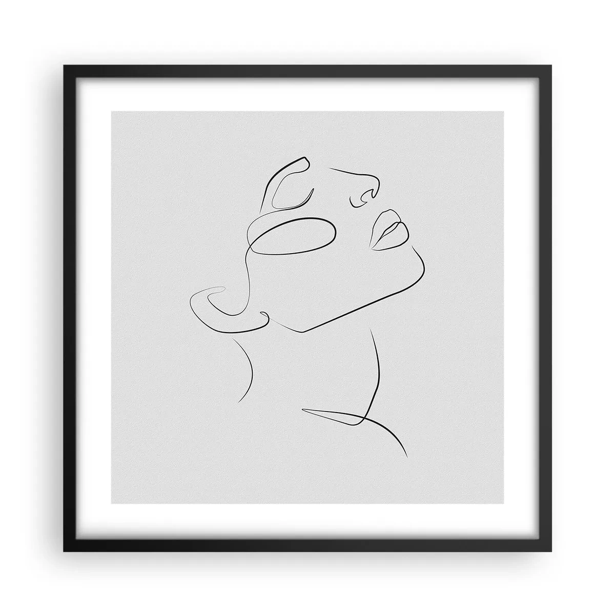 Plakat w czarnej ramie - Meandry marzenia - 50x50 cm