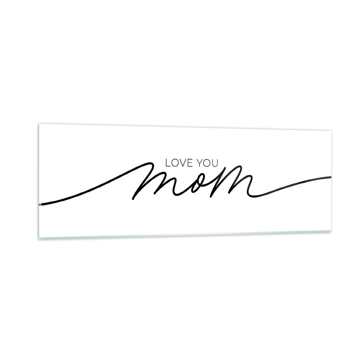 Obraz na szkle - Wielkie wzruszenie - 90x30 cm