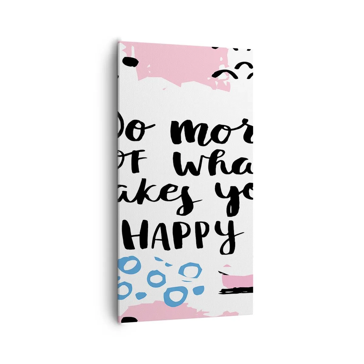 Obraz na płótnie - Jak być szczęśliwym - 65x120 cm