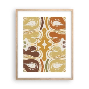 Plakat w ramie jasny dąb - Abstrakcja sentymentalna - 40x50 cm