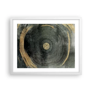 Plakat w białej ramie - Zmiana i trwanie - 50x40 cm