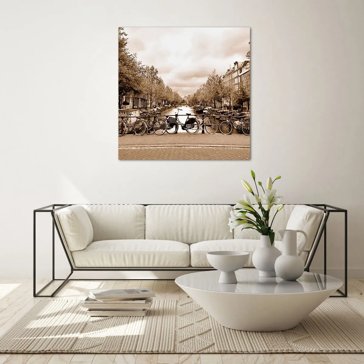 Obraz na szkle - Holenderskie klimaty - 40x40 cm